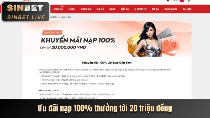 Banner khuyến mãi hoàn trả thể thao hàng tuần, thể hiện tiền hoàn trả cho người chơi